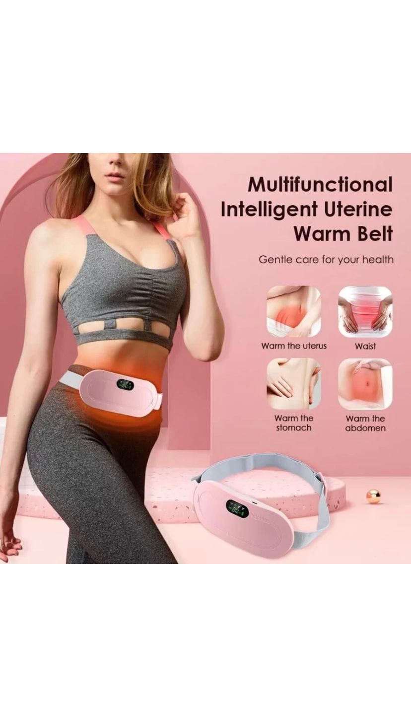 Rechargeable Electric Heating Eye Mask with Digital Temperature Control & Adjustable Strap (Pink)
