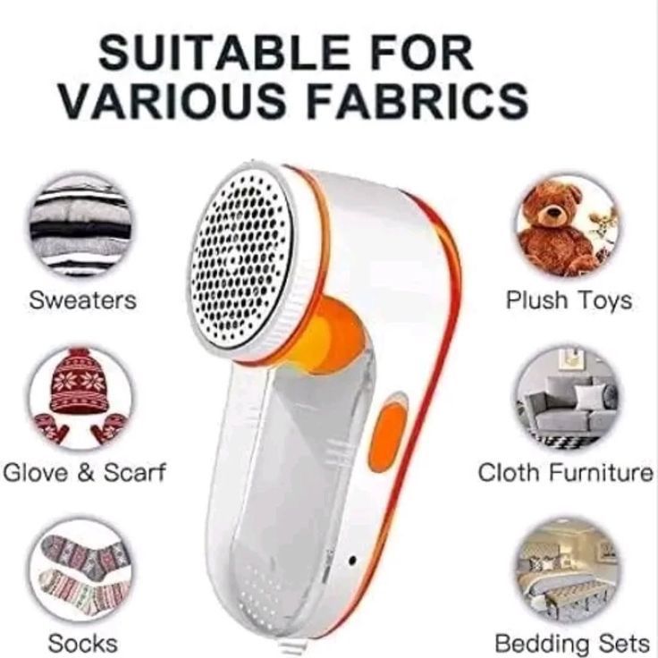 Portable Electric Fabric Shaver & Lint Remover for Clothes – Rechargeable Sweater Defuzzer